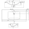 Pesuallas Grip Jojo 120 1200x505mm valumarmori valkoinen