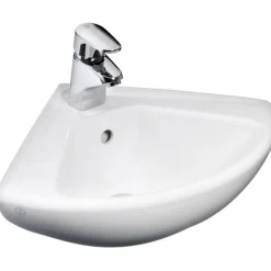 Pesuallas Gustavsberg GBG 7327 98 kulma-asennukseen 195x550x450 mm valkoinen