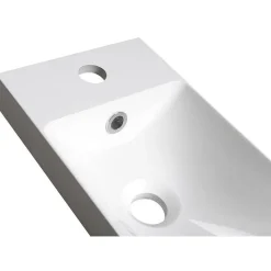 Pesuallas Interia Agos 80x22cx11 cm, vasen/oikea, valkoinen
