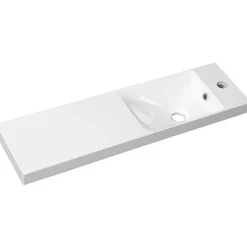 Pesuallas Interia Agos 80x22cx11 cm, vasen/oikea, valkoinen