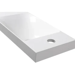 Pesuallas Interia Agos 80x22cx11 cm, vasen/oikea, valkoinen