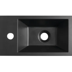 Pesuallas Interia Amarok, 40x22 cm, vasen, mattamusta