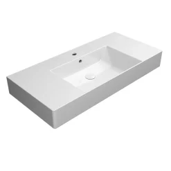 Pesuallas Interia Kube X 100x47cm, ExtraGlaze-pinnoite, valkoinen