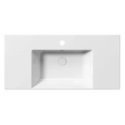 Pesuallas Interia Kube X 100x47cm, ExtraGlaze-pinnoite, valkoinen