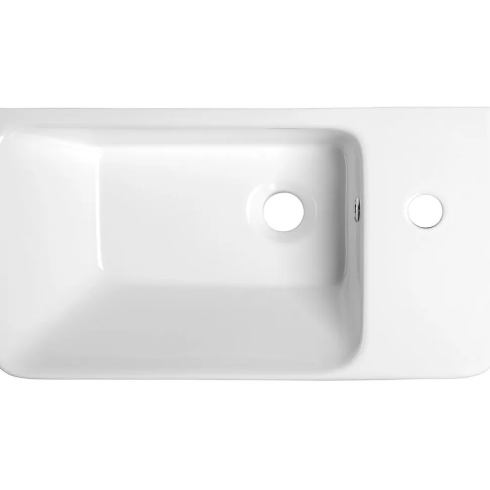Pesuallas Interia Luxa 550 x 300 mm valkoinen keraaminen, oikea