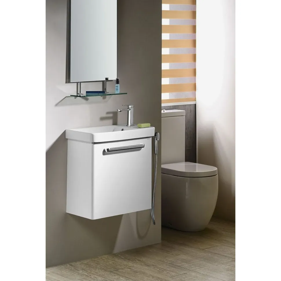 Pesuallas Interia Luxa 550 x 300 mm valkoinen keraaminen, oikea