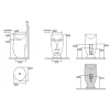 Pesuallas Kerasan Design Moloco 390x440mm valkoinen