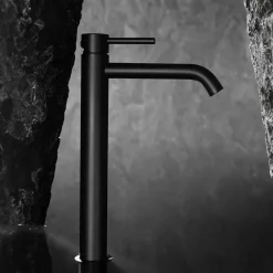 Pesuallashana Bathlife Prima, korkea malli, musta ruostumaton teräs
