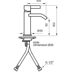 Pesuallashana Tapwell Arman ARM069 Chrome käsisuihkulla