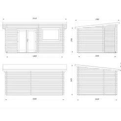 Pihasauna Palmako Sanna 11,5 m2