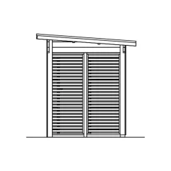 Pihasauna Skan Holz Helsinki 2, 3,7 + 2,7 m²