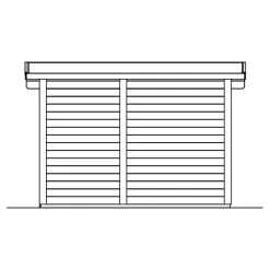 Pihasauna Skan Holz Helsinki 2, 3,7 + 2,7 m²