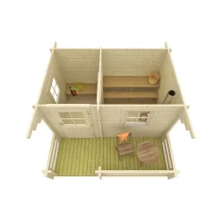 Pihasauna Skan Holz 7,7 + 4,5m²