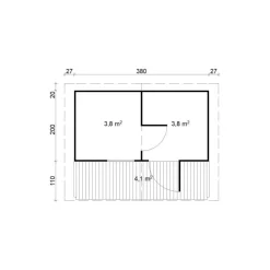 Pihasauna Tene Hannu 11.3m²