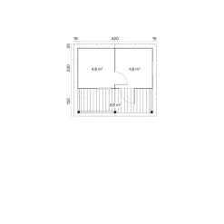 Pihasauna Tene Kalevi 15.1m²