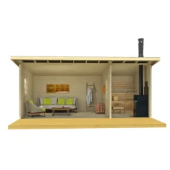 Pihasauna Tene Moderni 26, 16m²