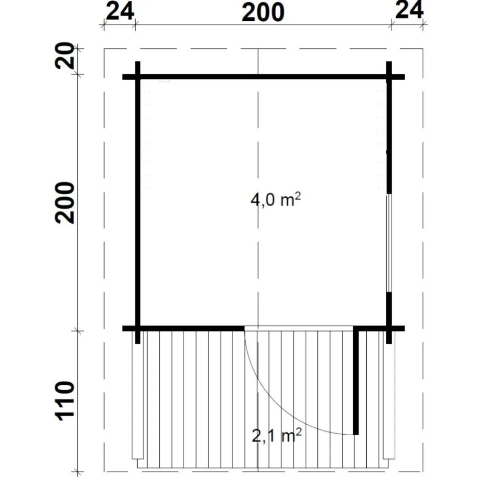 Pihasauna Tene Niklas 6.2m²