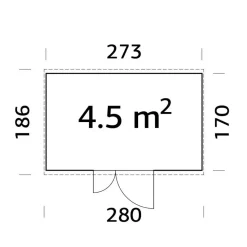 Pihavaja Palmako Leif, 4,5m² EL16-2717
