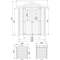 Pihavaja Timbela M320C-M369C, harjakatto, eri vaihtoehtoja