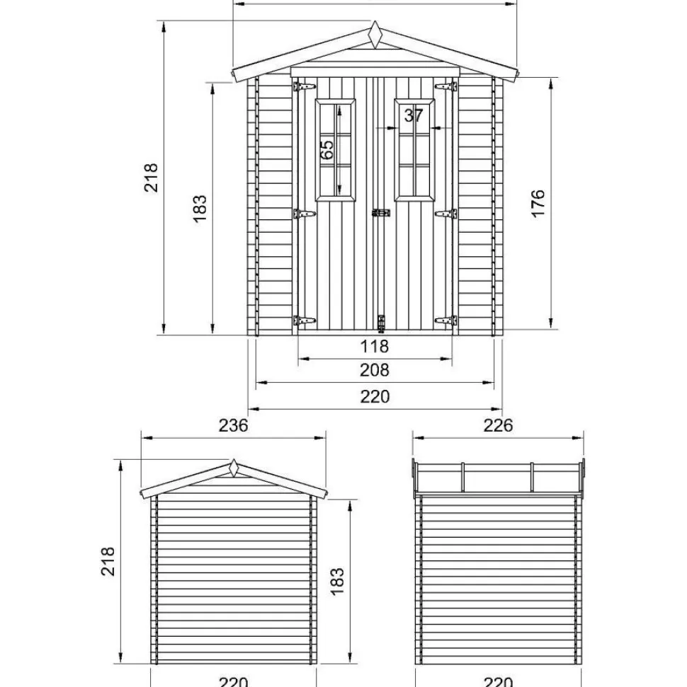 Pihavaja Timbela M320C-M369C, harjakatto, eri vaihtoehtoja