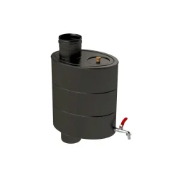 Piippuvesisäiliö Vilpra, ∅115mm, 24l, musta