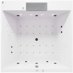 Poreamme Interia Came Falls, 1750x1750x500mm, 720l, valkoinen