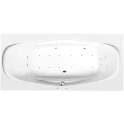 Poreamme Interia Garda Active Hydro-Air, 1900x900x440mm, 240l, valkoinen