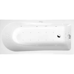 Poreamme Interia Lisa Highline Hydro-Air, 1600x700x470mm, 245l, valkoinen