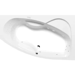 Poreamme Interia Mamba Highline Hydro, 1600x950x440mm, oikea, 235l, valkoinen