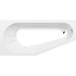 Poreamme Interia Projekta Attraction Hydro, 1600x800x440mm, vasen, 185l, valkoinen