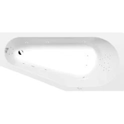 Poreamme Interia Tigra Highline Hydro, 1700x800x460mm, oikea, 225l, valkoinen
