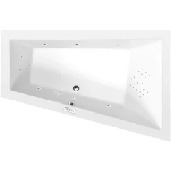 Poreamme Interia Triangl Highline Hydro, 1800x1200x500mm, oikea, 350l, valkoinen