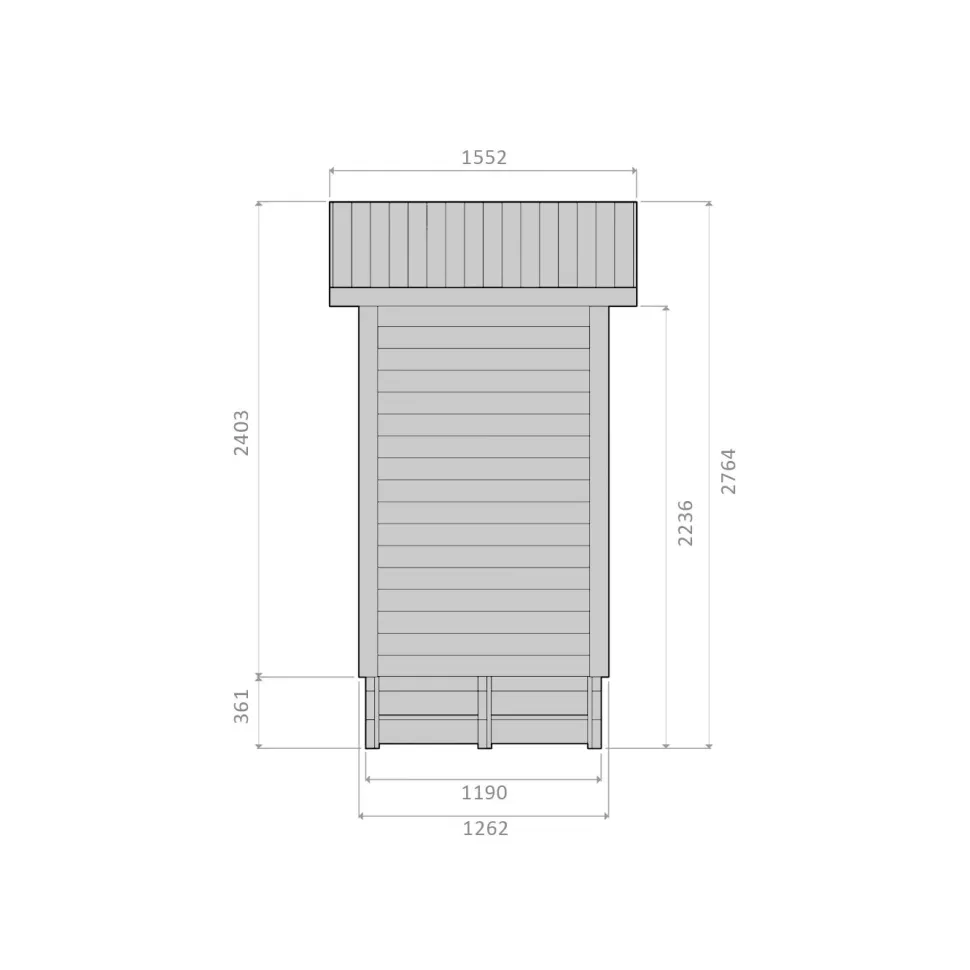 PremiumPuucee-paketti VOL1.1. 1.5m², sis. Miljöökoriste Puucee ja Biolan Kompostikäymälä Eco
