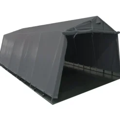 Pressutalli Prohall Grey 6x3,2x2,2 m oviaukko 2x3,2-2,4m 500g/m2