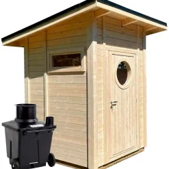 Puucee-paketti Pikkuvihreä 2.25 m² Green Toilet -kompostikäymälällä