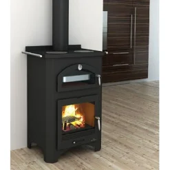 Puutakka/puuhella Bronpi Monza 14kW, musta