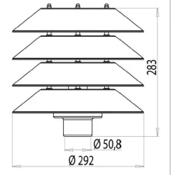 Pylväsvalaisin Käpy AT101ALAP Ø 292x283 mm antiikkipronssi