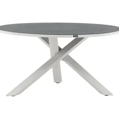 Pyöreä ruokapöytä Venture Home Copacabana 2, Ø140cm, harmaa/valkoinen