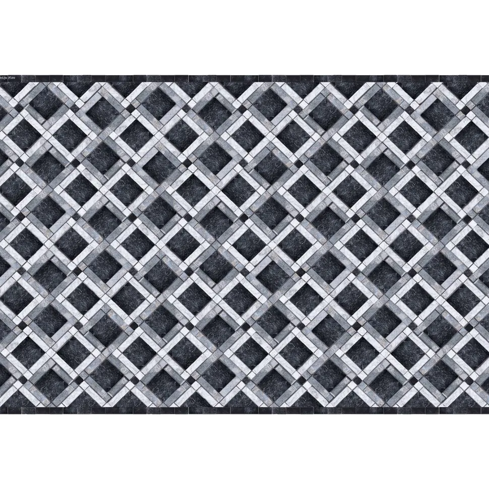 Pöytätabletti Beija Flor Marble Mosaic-1 33x50 cm musta/valkoinen