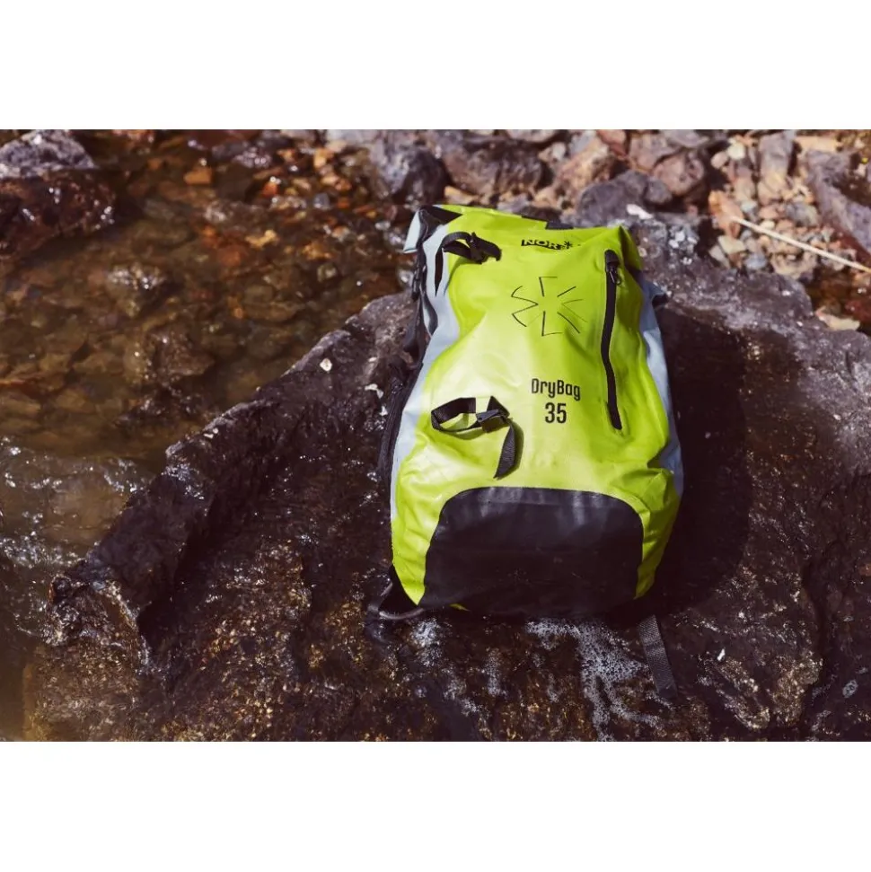 Reppu Norfin Dry Bag 35, vesitiivis, keltainen/musta