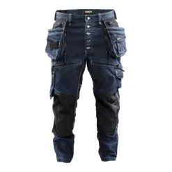 Riipputaskuhousut Blåkläder 1999 Stretch mariininsininen/musta