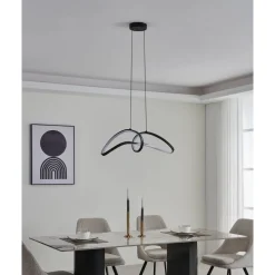 Riippuvalaisin Eglo Calarossa-z LED RGB CCT musta/valkoinen