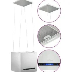 Ripustettava liesituuletin LCD 37 cm ruostumaton teräs