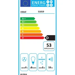 Ripustettava liesituuletin LCD 37 cm ruostumaton teräs