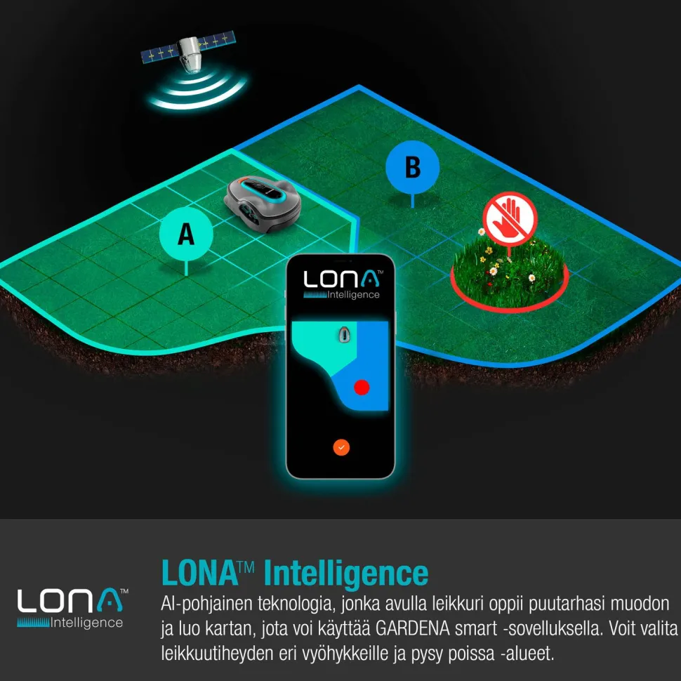 Robottiruohonleikkuri Gardena Smart Sileno City 500 Lona 500 m²