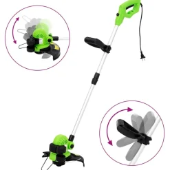 ruohotrimmeri Teleskooppivartinen sähkökäyttöinen 29 cm 550 W (49208)