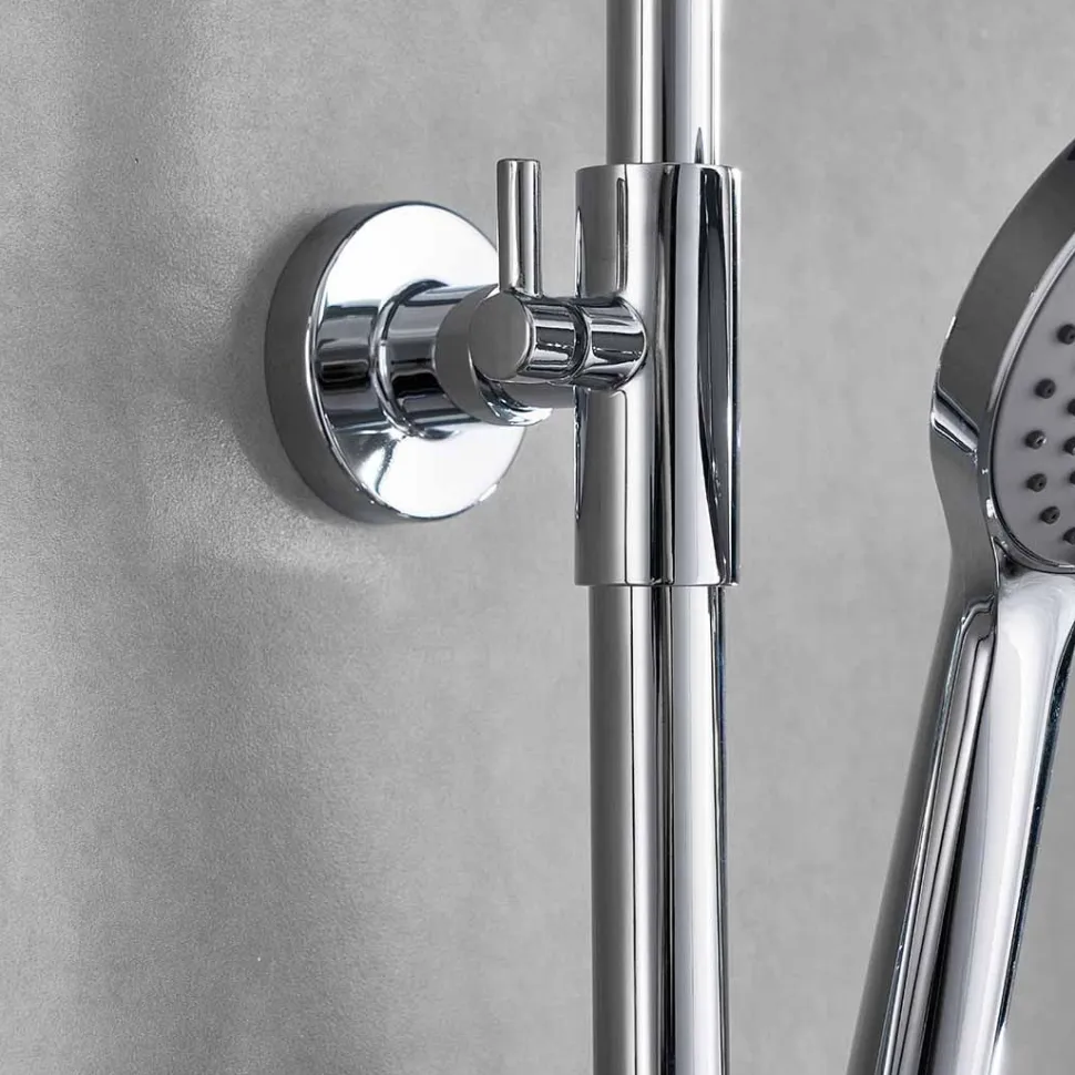 Sadesuihkusetti Bathlife Glimma, termostaattihanalla, hierova suihku, suihkupää ⌀200mm, kromi