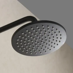 Sadesuihkusetti Bathlife Glimma, termostaattihanalla, hierova suihku, suihkupää ⌀200mm, musta