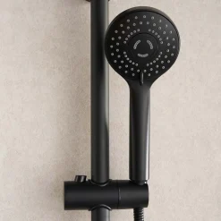 Sadesuihkusetti Bathlife Glimma, termostaattihanalla, hierova suihku, suihkupää ⌀200mm, musta