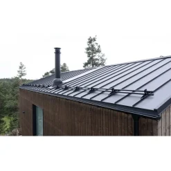 Sadevesijärjestelmä Ruukki puolipyöreä: alastulopaketti 1kpl, 3.5m, ø100mm